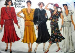 1583 FLARE BLOUSON HIP YOKE SS-LS DRESS LENGTHS PATTERN 12-16